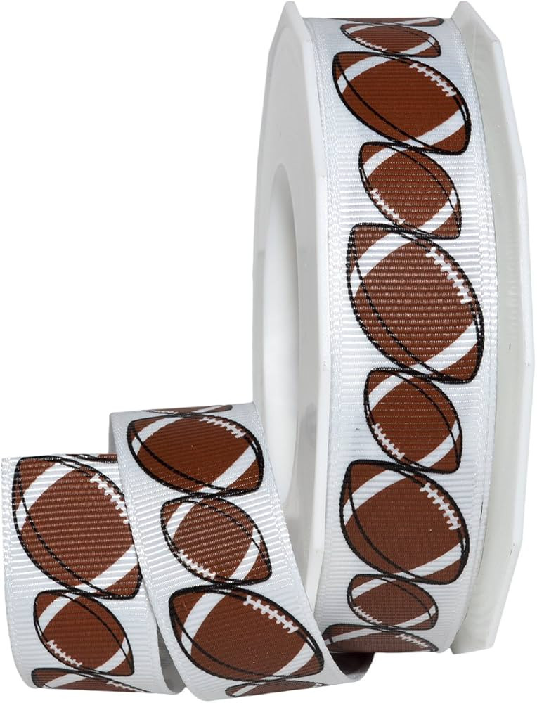 Morex Ribbon 4202 Football Ribbon, Brown, 7/8" x 20 yd | Amazon (US)