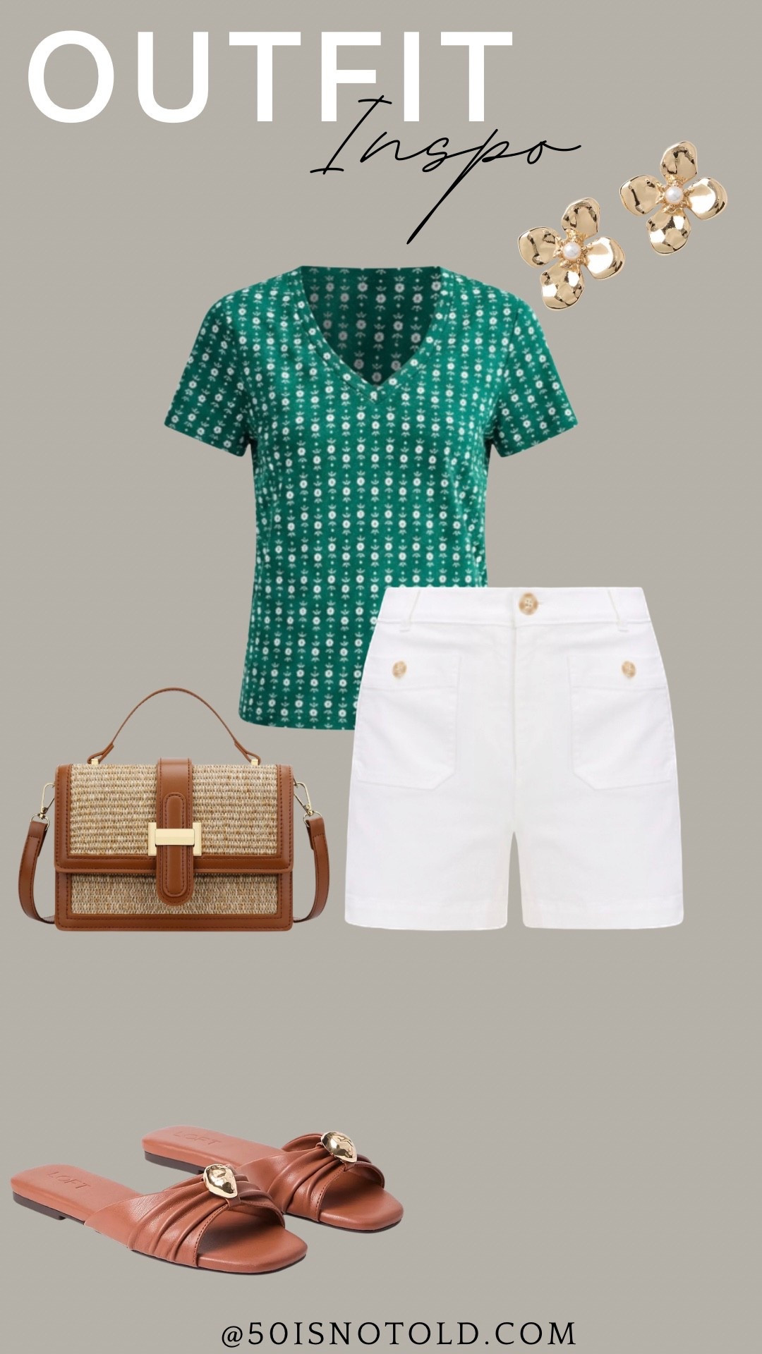 Spring outfit inspo | womens Summer outfits | white shorts | Summer sandals | vacation style 

#LTKTravel #LTKOver40 #LTKootd