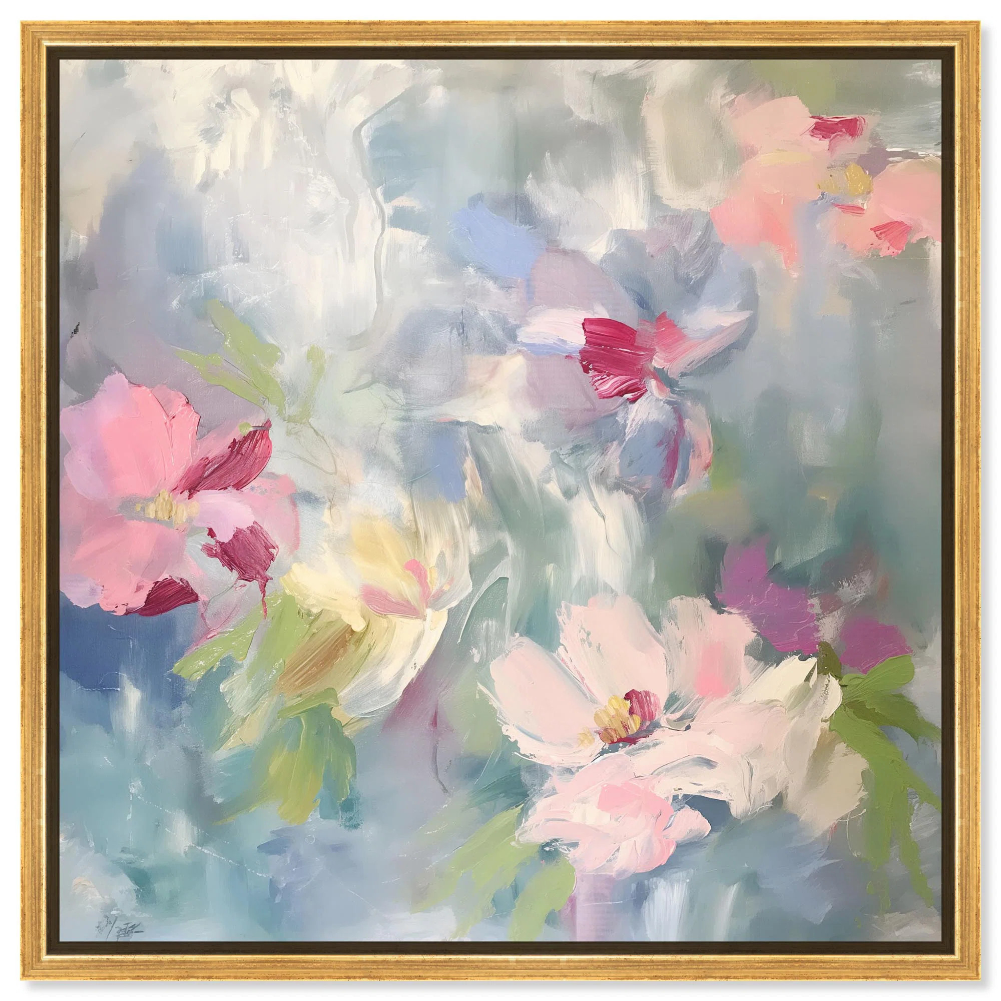 Fractal Flowers Canvas Floral Abstract Art by Art Remedy | Wayfair North America