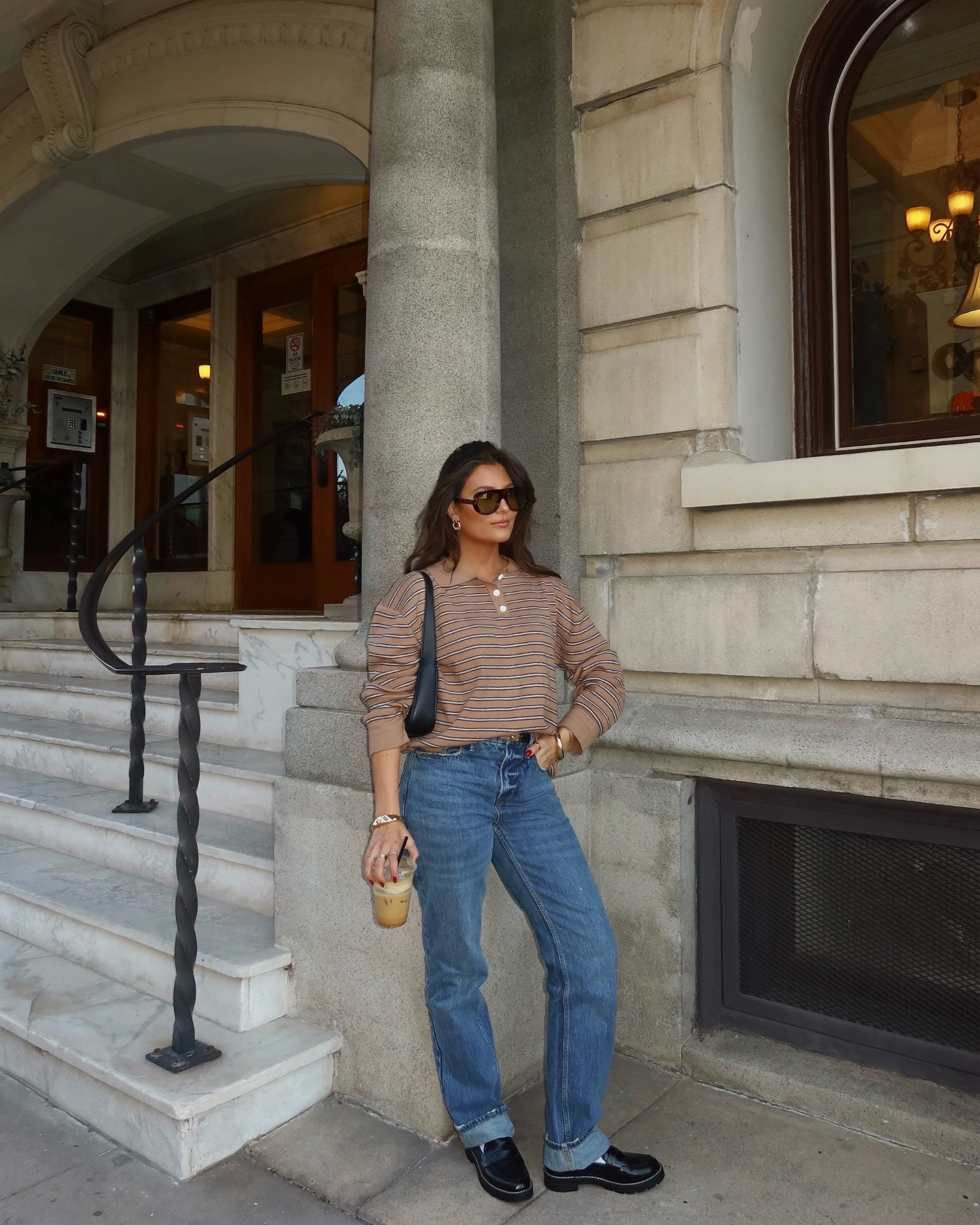 Fall uniform: striped polo, straight-leg denim, and classic loafers 🤎 Effortless, timeless, and perfect for coffee runs or casual days in the city.

#falloutfitideas #neutralstyle #everydayoutfit #classicstyle #coffeerunoutfit #fallfashion #capsulewardrobe #minimalstyle #streetstyle #LTKfall #LTKfashion #LTKootd

#LTKSeasonal #LTKStyleTip