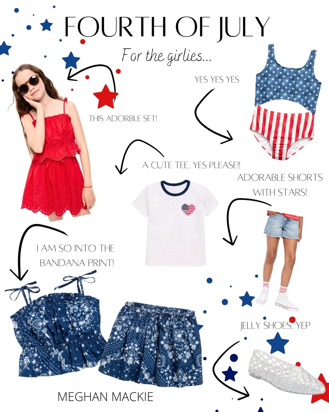 Fourth of July cuteness for the girlies, extra bonus, it’s all on SALE! 🇺🇸⭐️

#LTKSeasonal #LTKSwim #LTKKids