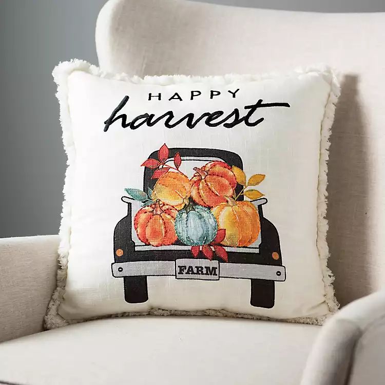 Happy Harvest Truck Pillow | Kirkland's Home