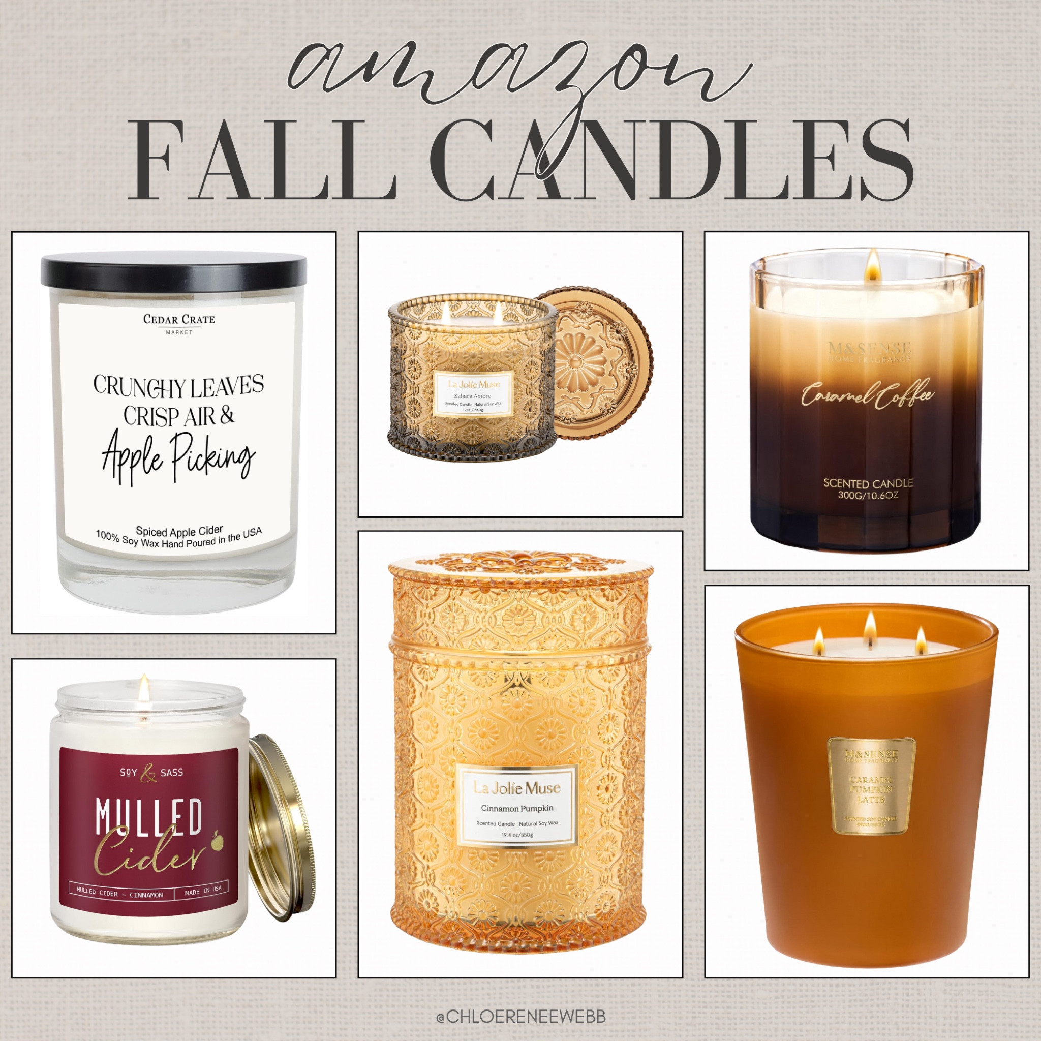 Affordable fall candles, soy candles Amazon, fall home decor, cozy autumn candles, budget-friendly home decor, soy-based candles, fall scents for home, Amazon fall finds, seasonal home decor, eco-friendly candles, fall decor inspiration, non-toxic home fragrance, autumn candle collection, cozy home essentials, soy wax fall candles.

#LTKSeasonal #LTKFallSale #LTKHome