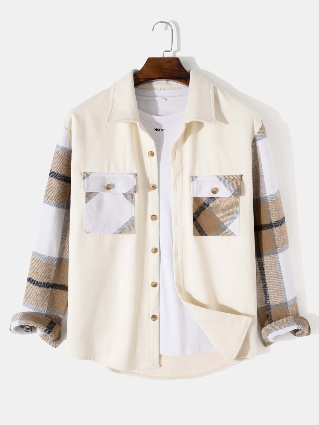 Men Plaid Print Flap Pocket Overcoat
   
      SKU: sm2209022883298988
          (5 Reviews)    $... | SHEIN