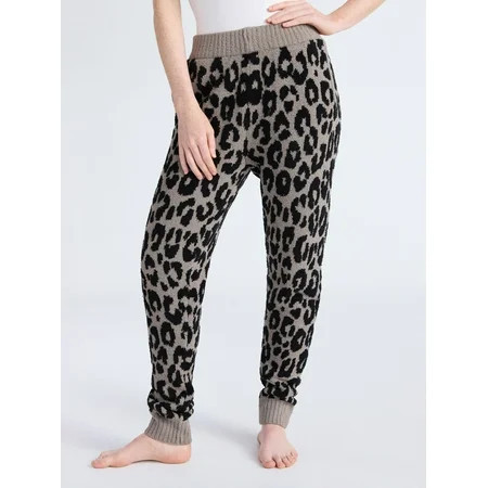 Joyspun Women's Sleepwear Cozy Knit Joggers, 29'' Inseam, Sizes XS-3X | Walmart (US)