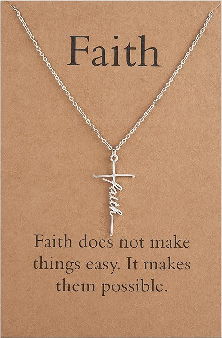 Lcherry Faith Cross Necklace for Women Religious Gifts for Women Christian Jewelry Gifts for Wome... | Amazon (US)