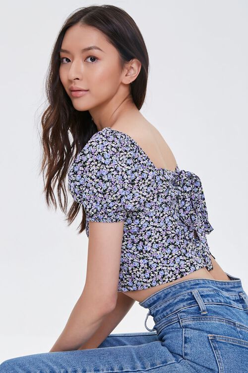 Floral Lace-Back Crop Top | Forever 21 (US)