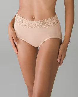 Super Soft Signature Lace Brief | SOMA