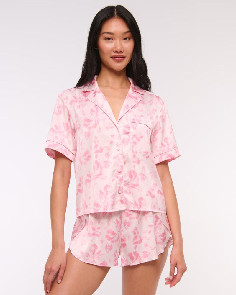 Short-Sleeve Sleep Shirt | Abercrombie & Fitch (US)