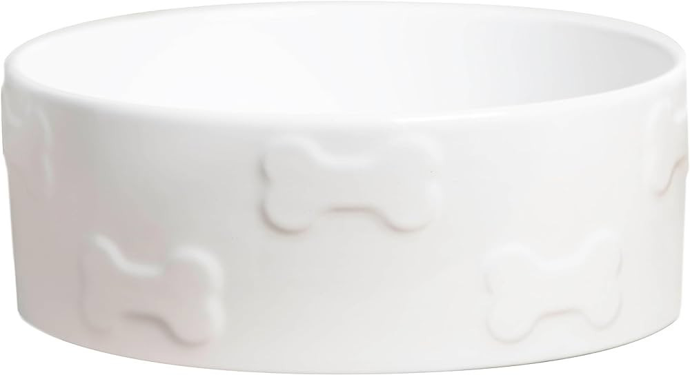 Park Life Designs Pet Bowl | Manor (Large, White) | Amazon (US)