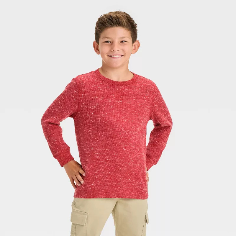 Boys' Long Sleeve Thermal T-Shirt - Cat & Jack™ | Target
