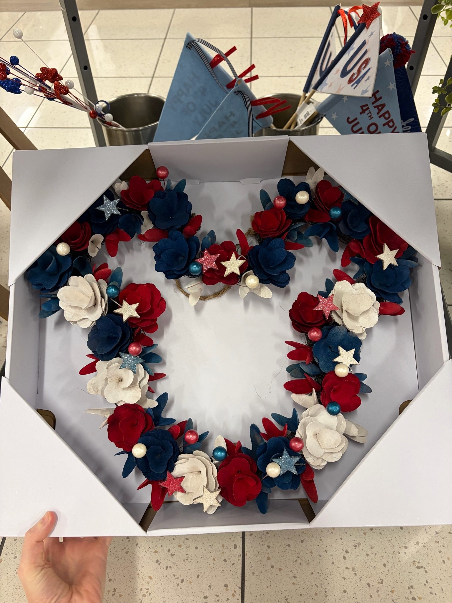Super cute and festive Mickey Mouse Americana wreath 🇺🇸

#LTKHome #LTKSeasonal