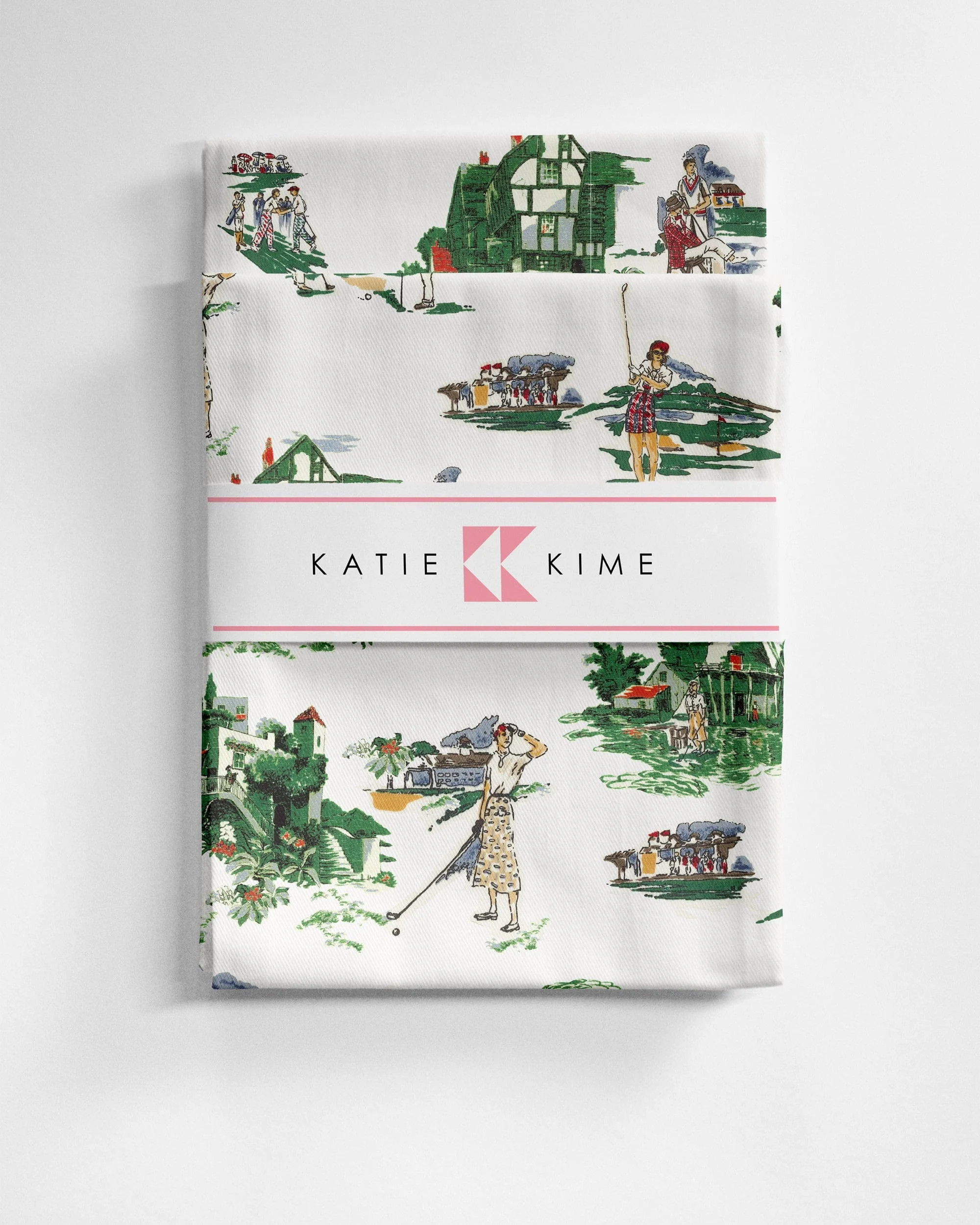 Golf Toile Tea Towel Set | Katie Kime Inc