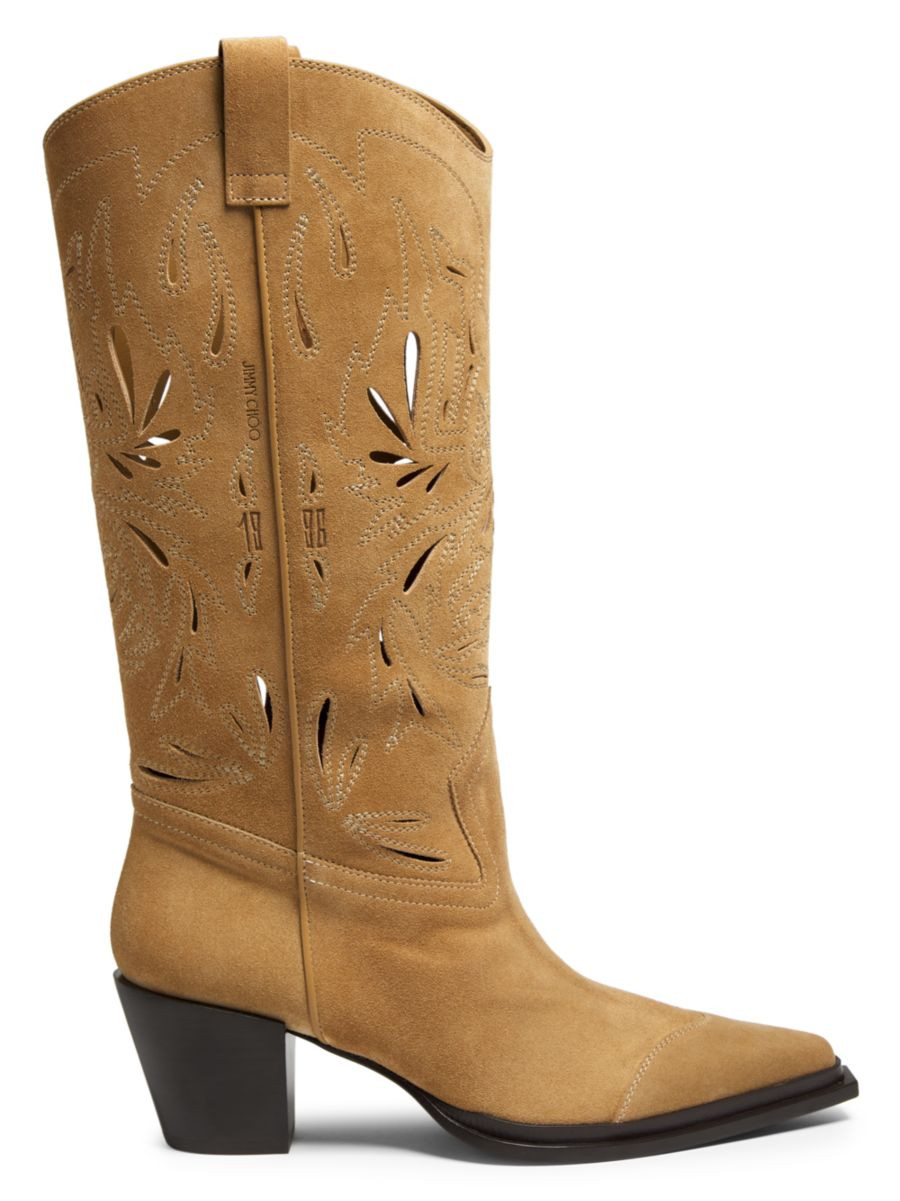 Jimmy ChooCece 60MM Velvet Suede Boots | Saks Fifth Avenue