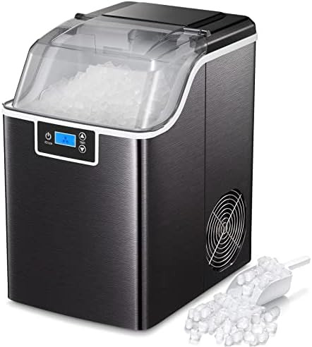 Kismile Nugget Ice Maker Countertop,Portable Compact Ice Maker Machine with Self-Cleaning Function,4 | Amazon (US)
