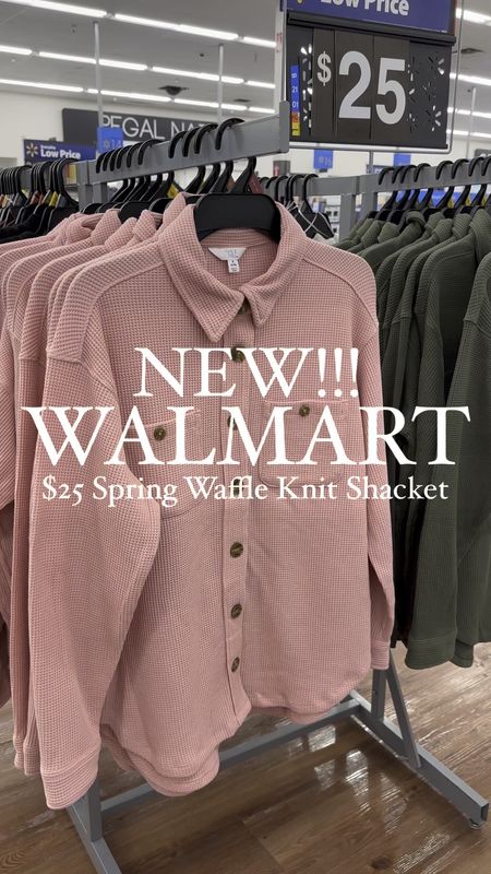 Loving this new lightweight waffle knit shacket from Walmart! I’m wearing a size small in the pink one and a medium in the cream one at 3 weeks postpartum. It comes in 4 colors and is fully stocked! 

Winter outfit, Walmart style, postpartum style, shacket 

#LTKfindsunder50 #LTKstyletip #LTKSeasonal