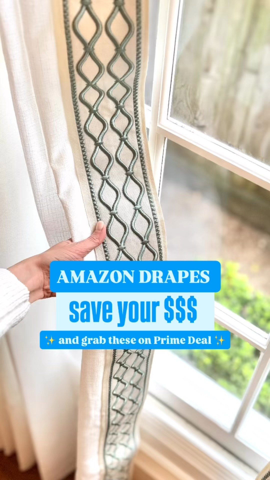 Amazon tape trim drapes on prime day deal!

#LTKHome #LTKSaleAlert #LTKFindsUnder100