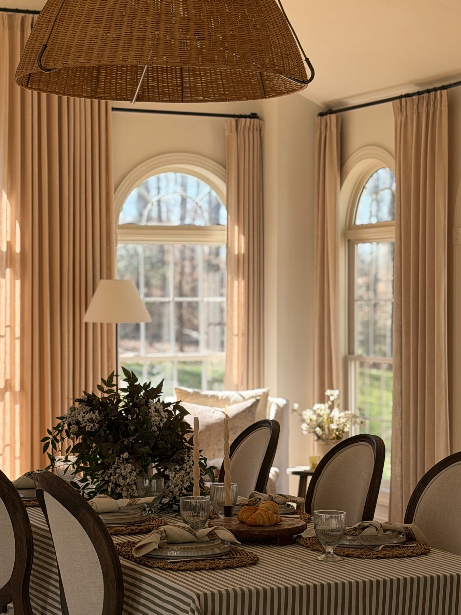 Spring table decor, Easter tablescape, spring tablescape 

Just love the florals and stripes this time of year!

#LTKHome #LTKSeasonal #LTKgrwm