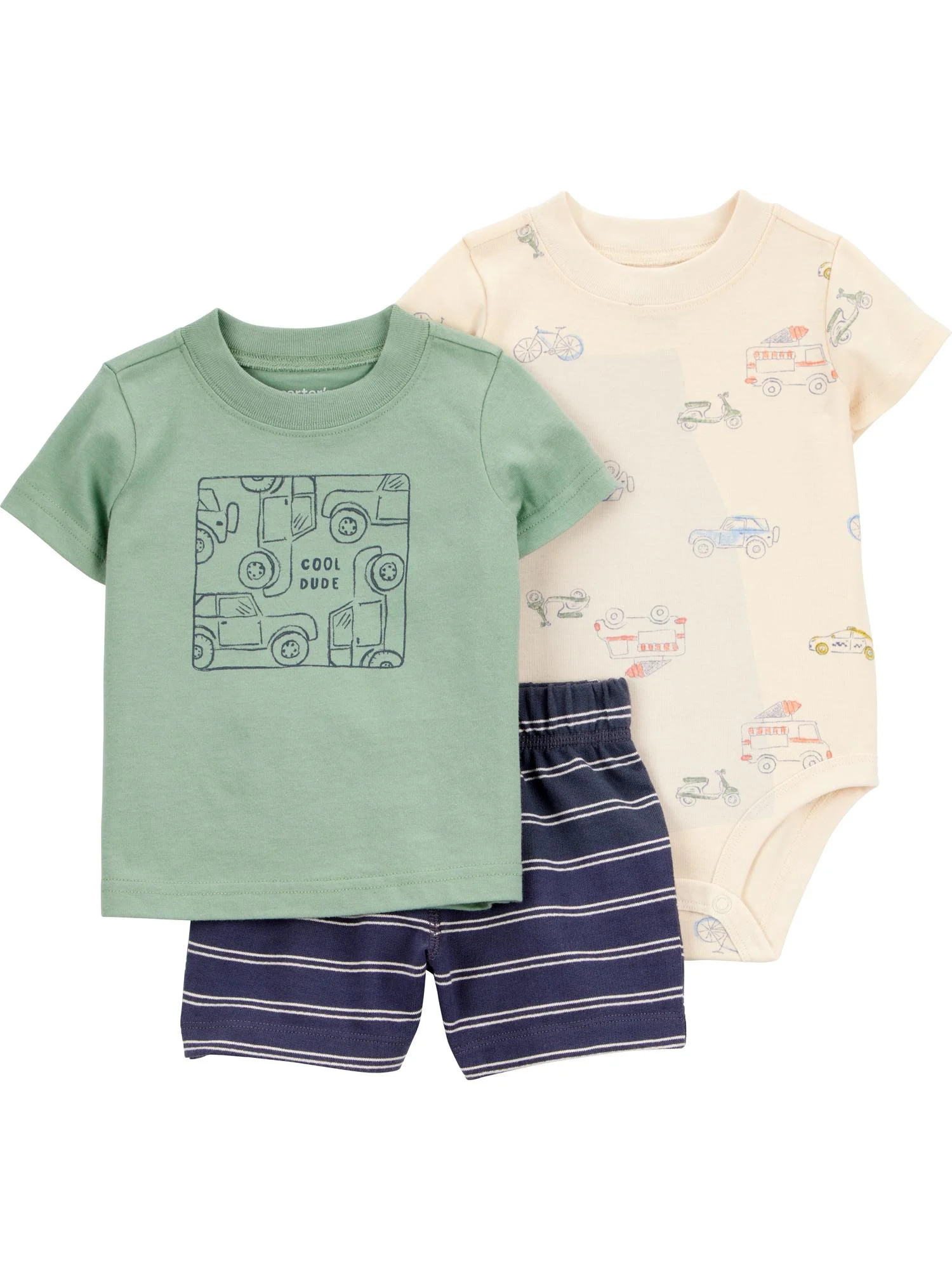 Carter's Child of Mine Baby Boy Outfit Set, 3-Piece, Sizes 0/3-24 Months - Walmart.com | Walmart (US)