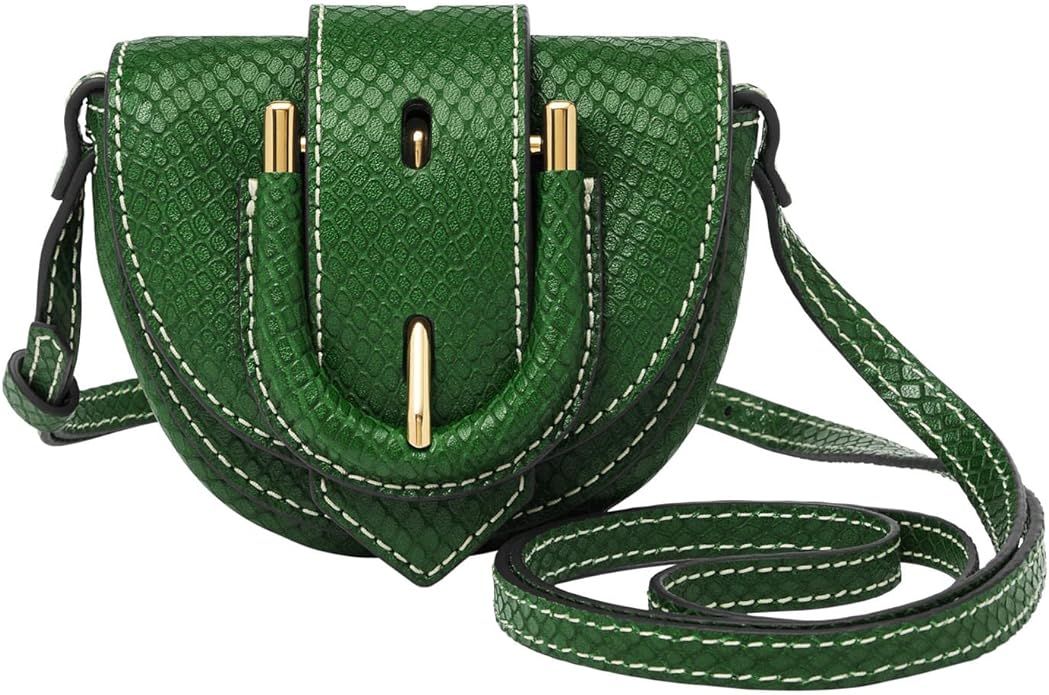 Fossil Women's Harwell Leather Micro Flap Crossbody Purse Handbag for Women | Amazon (US)