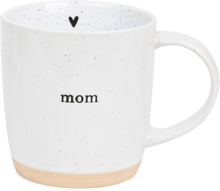 UnBoxMe Mom Coffee Mug, 12 oz Speckled Ceramic Heart Mug, Dishwasher & Microwave Safe, Gift for M... | Amazon (US)