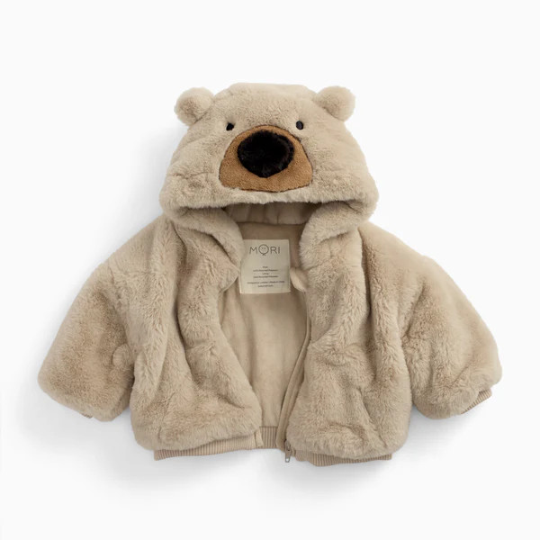 Bear Faux Fur Hooded Jacket | Baby Mori (US)