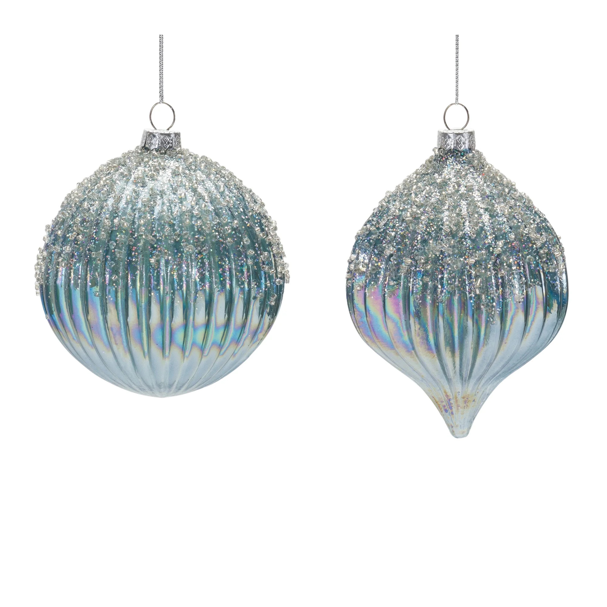 Ornament (Set of 6) 4.75"H, 5.5"H Glass | Shop Simon