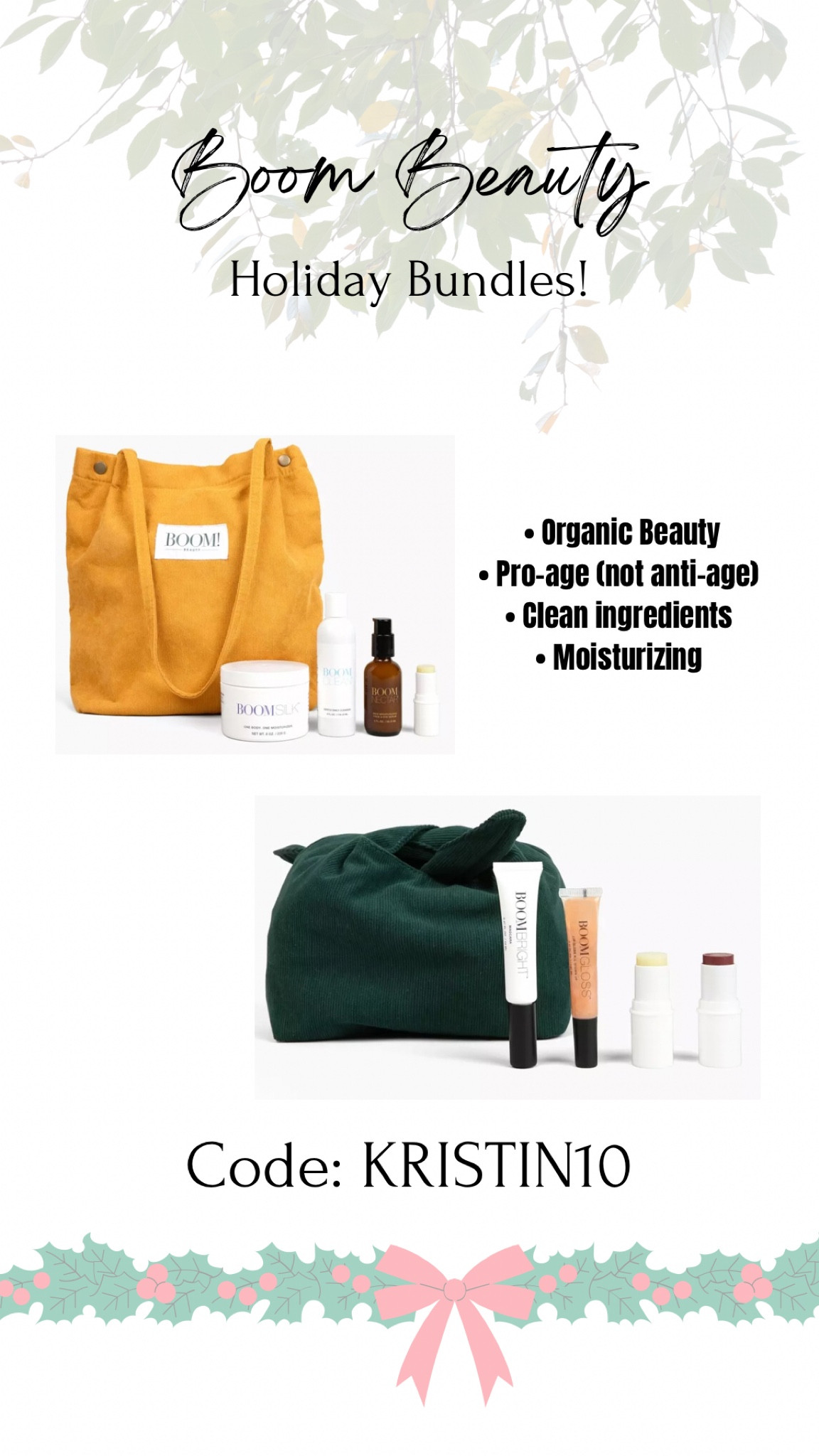 Boom Beauty a pro-aging and organic skincare and cosmetics just released their holiday bundles! This would make the perfect holiday gift 🎁 holiday gifts for her! 

#LTKBeauty #LTKGiftGuide