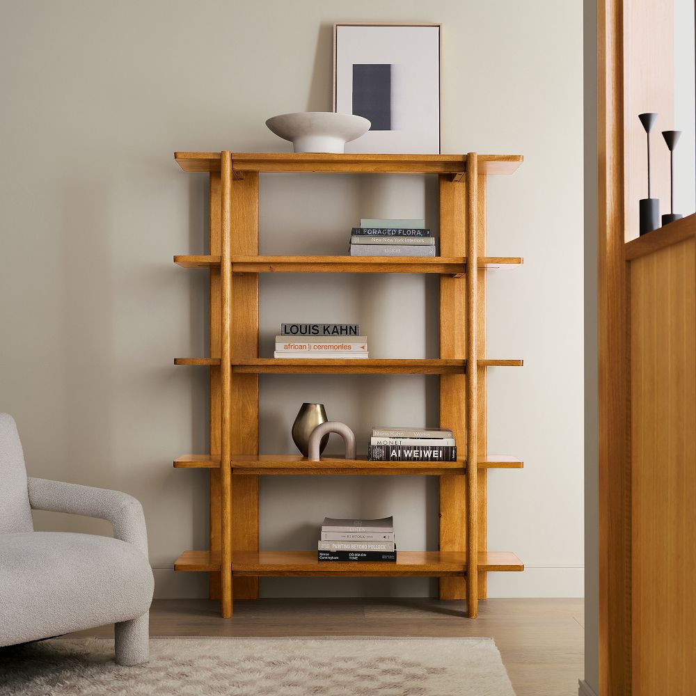 Otto Solid Wood Bookshelf (33"–53") | West Elm (US)