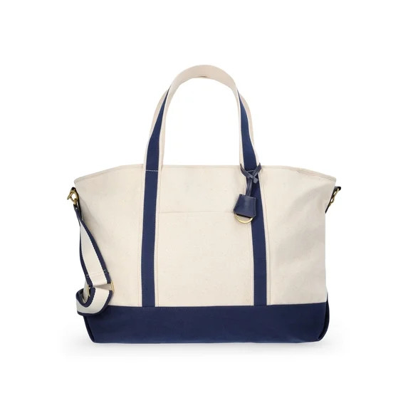 Free Assembly Women's Canvas Boat Tote, Natural | Walmart (US)