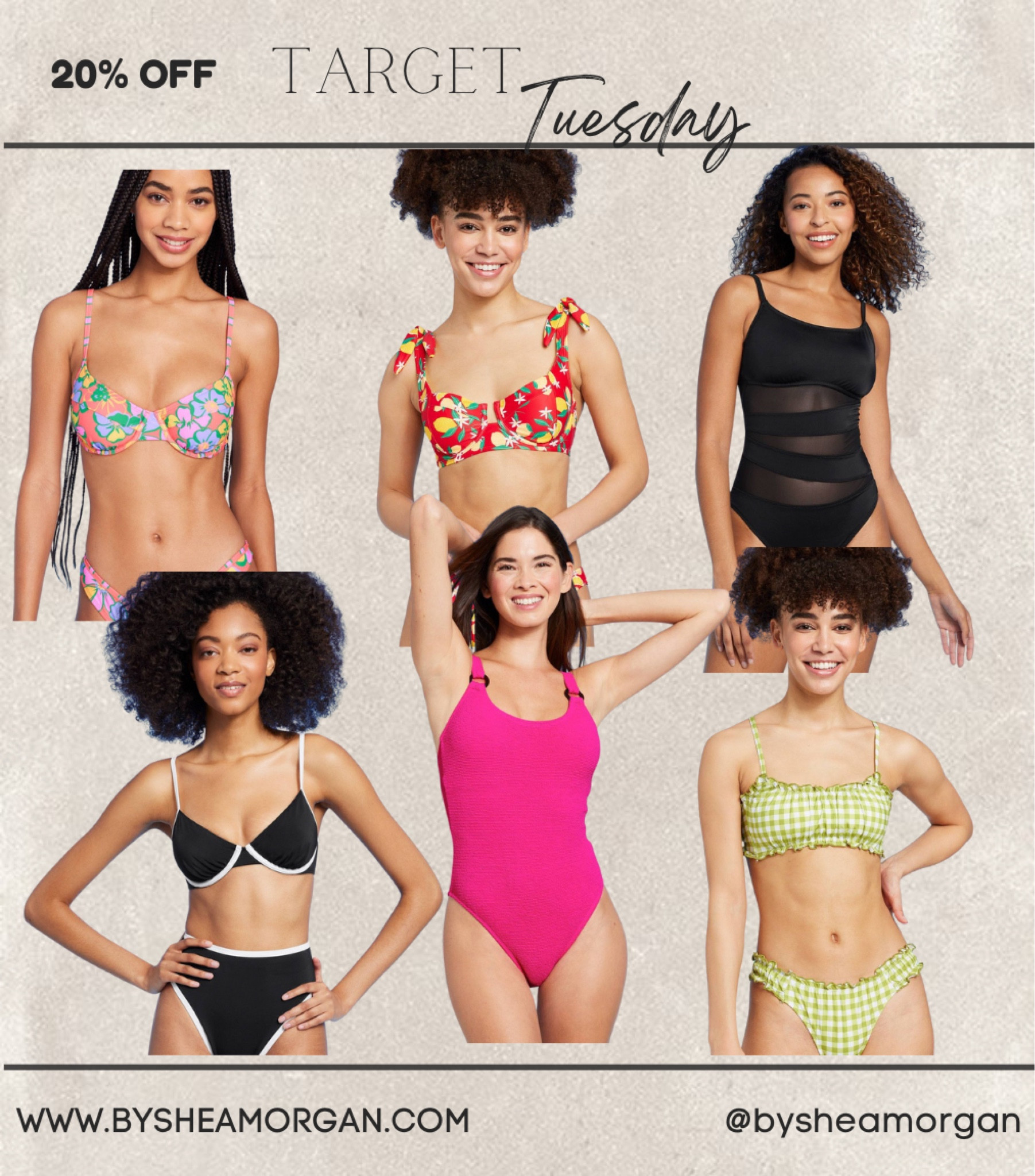 Target swim! 20% off women swim