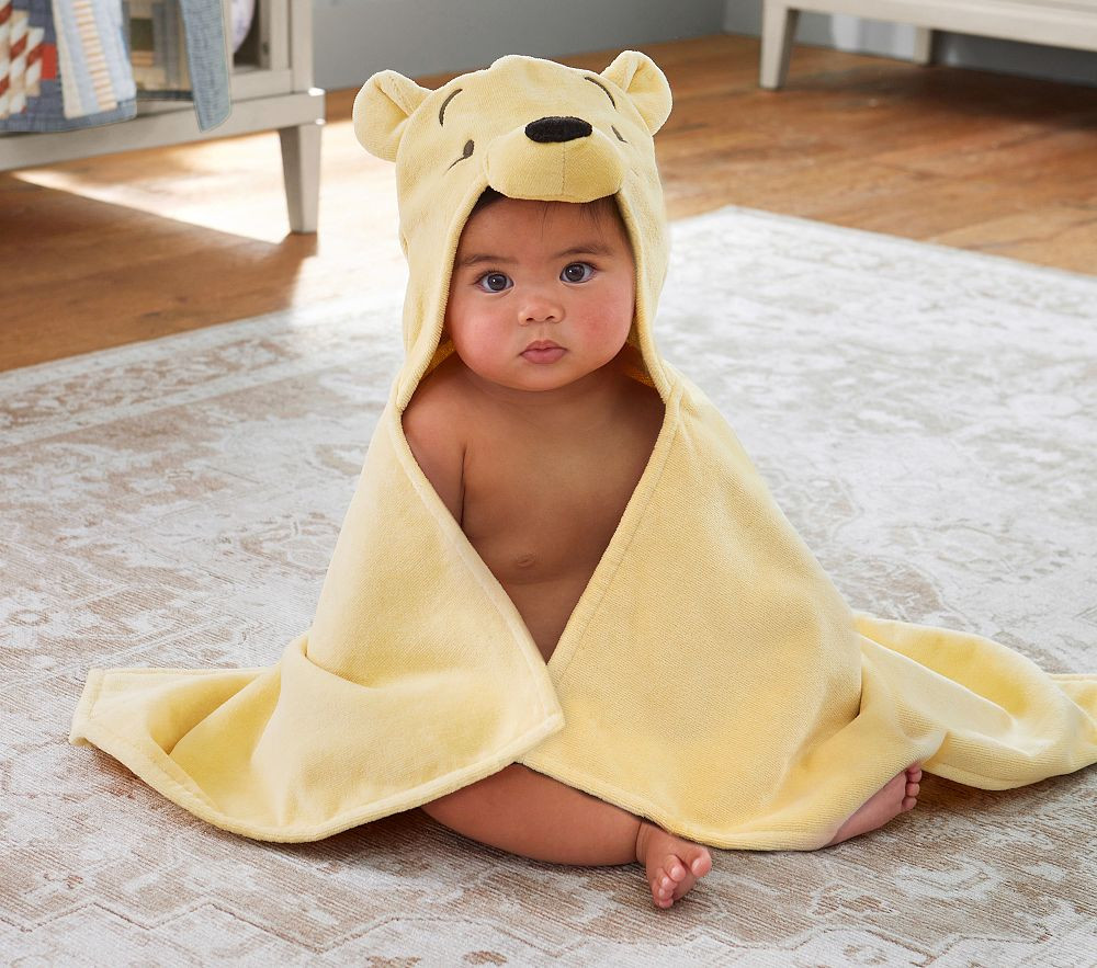 Disney's Winnie the Pooh Baby Hooded Towel | Pottery Barn Kids