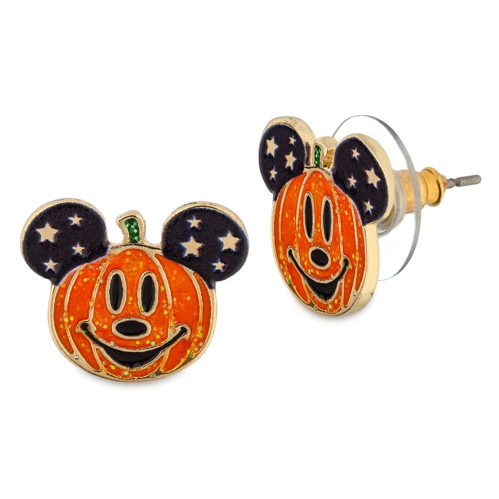 Mickey Mouse Halloween Pumpkin Earrings by BaubleBar | Disney Store