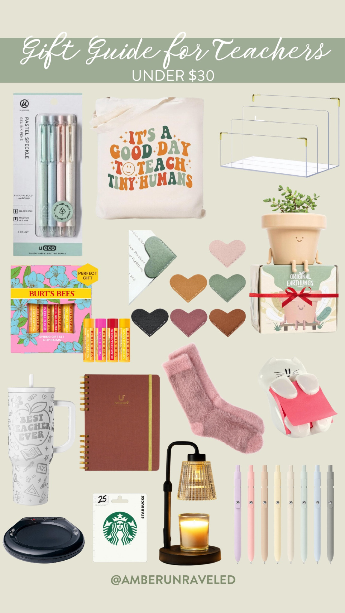 Show your appreciation for your kids’ teachers with the thoughtful gift ideas under $30! Perfect picks to make their holiday extra special.
#officefinds #giftguide #holidaygifting #affordablefinds

#LTKFindsUnder50 #LTKSeasonal #LTKGiftGuide