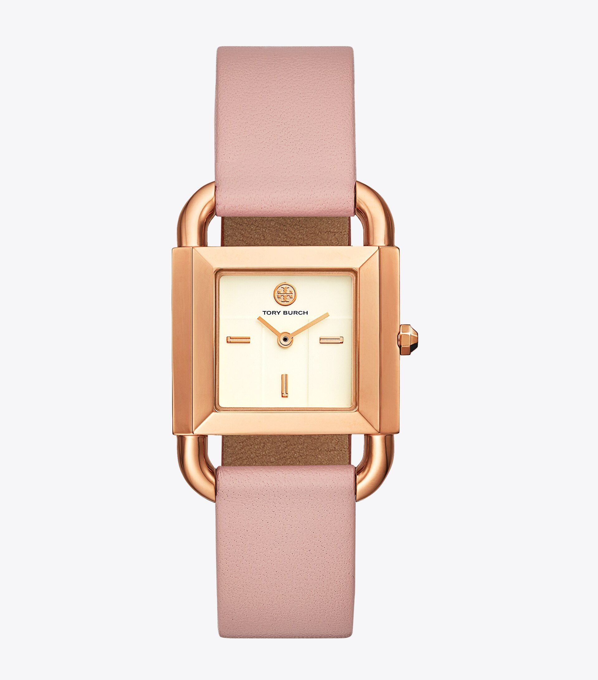 Phipps Watch, Pink Leather/Rose Gold-Tone, 29 X 42 MM | Tory Burch (US)