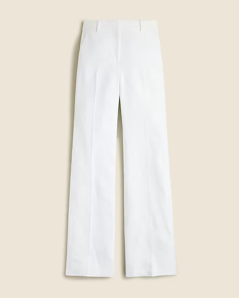 Carolina flare pant in stretch linen blend | J. Crew US