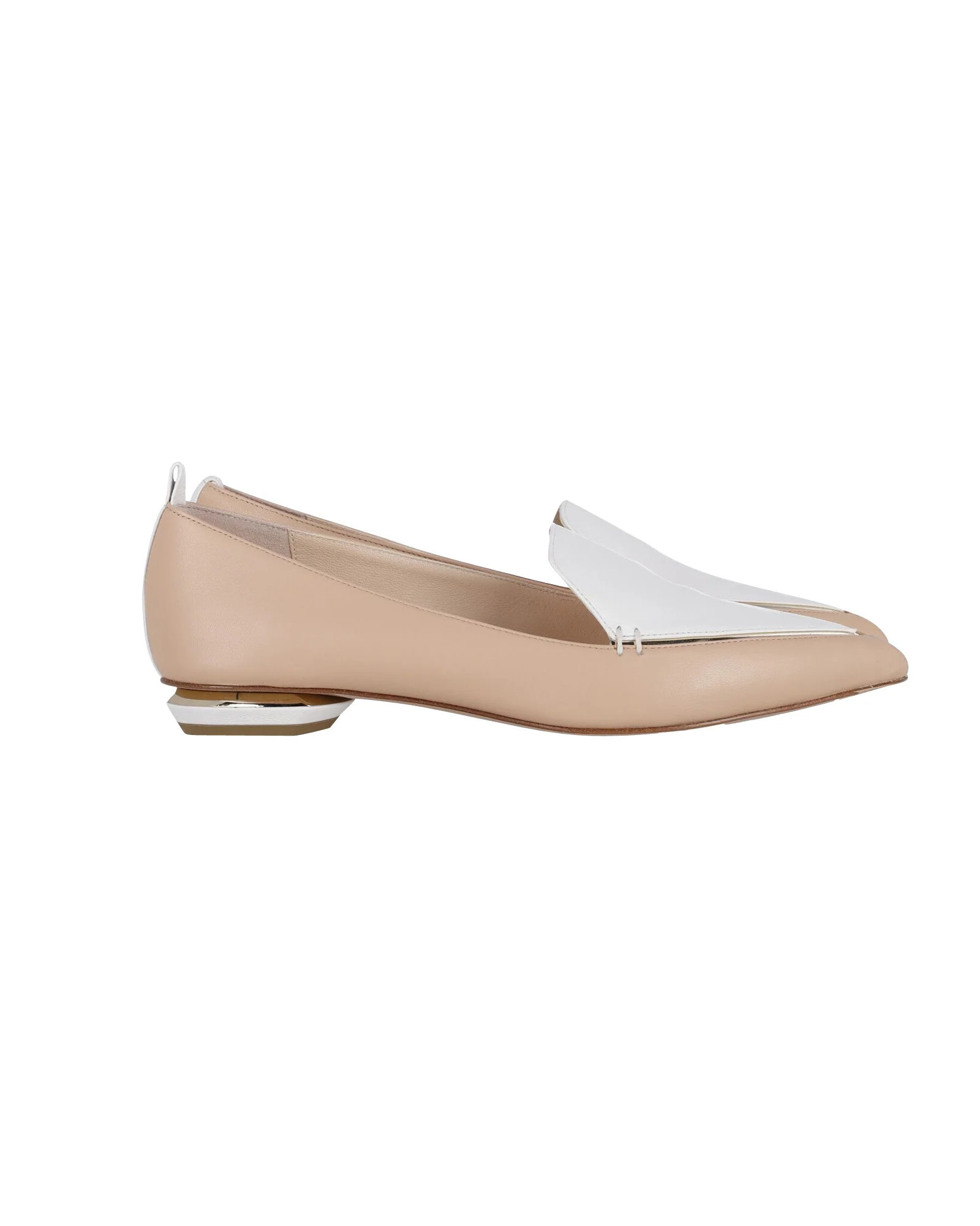 Nicholas Kirkwood Beya Loafers in Nude Nappa Calf Leather | Shop Simon