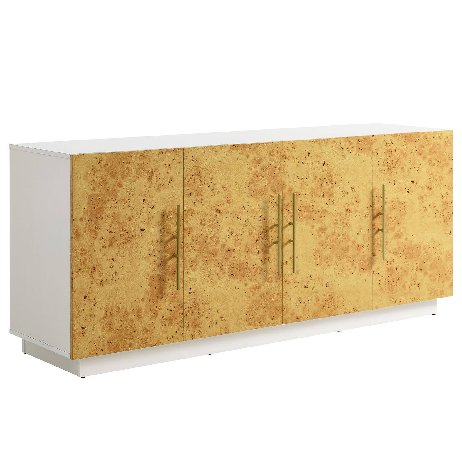 Abel 69 Inch Burl Wood Sideboard Buffet TV Stand by Modway - White Bleached Burl | Best Buy U.S.