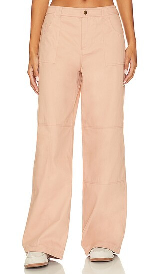 Livia Workwear Pant in Dusty Rose | Revolve Clothing (Global)