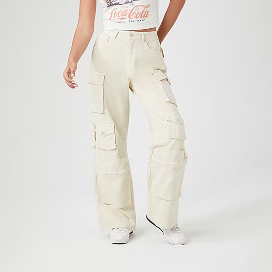 Forever 21 Womens Mid Rise Straight Cargo Pant-Juniors | JCPenney