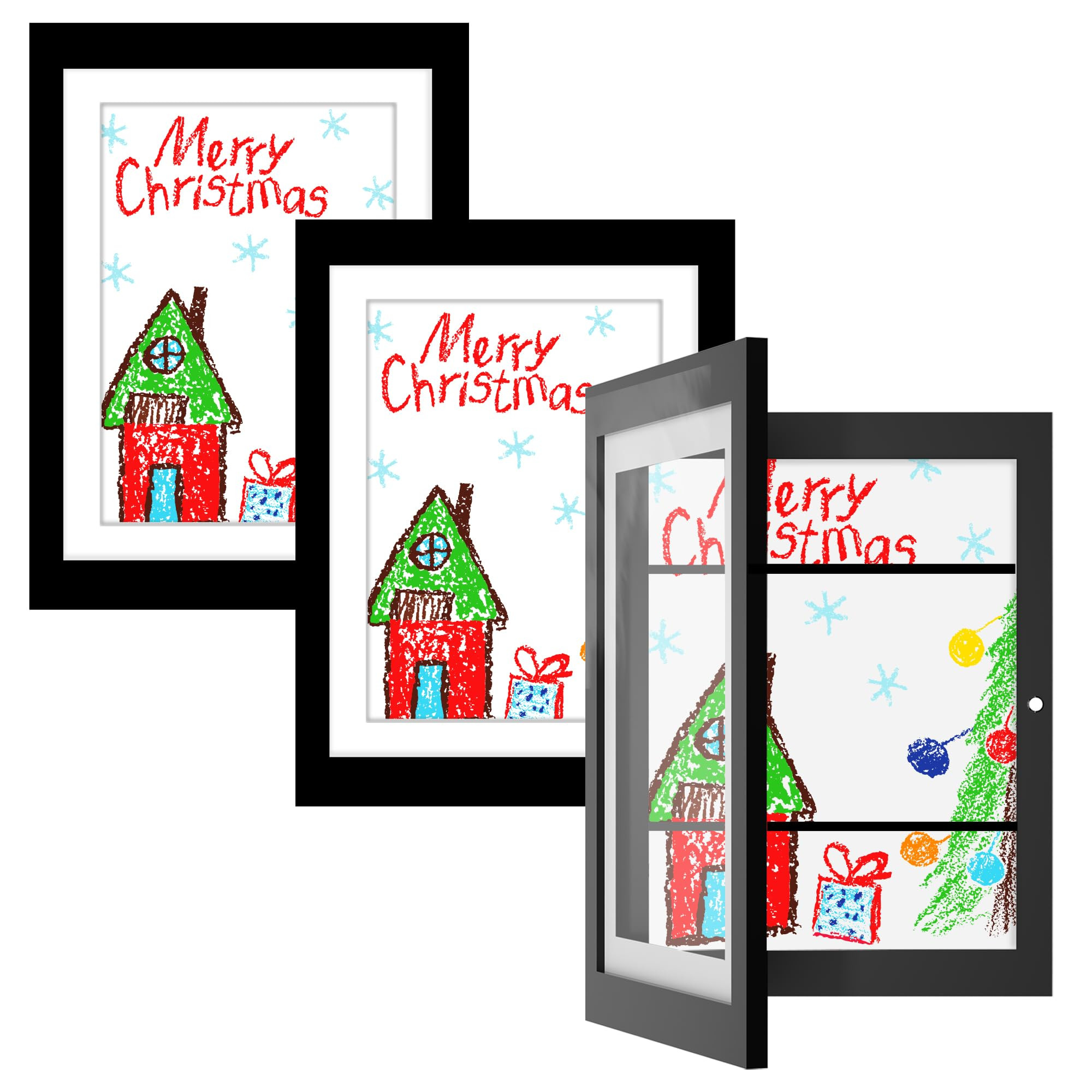 Orionstar 3 Pack Kids Art Frames, Kids Artwork Picture Frames Changeable, Front Opening Picture D... | Amazon (US)