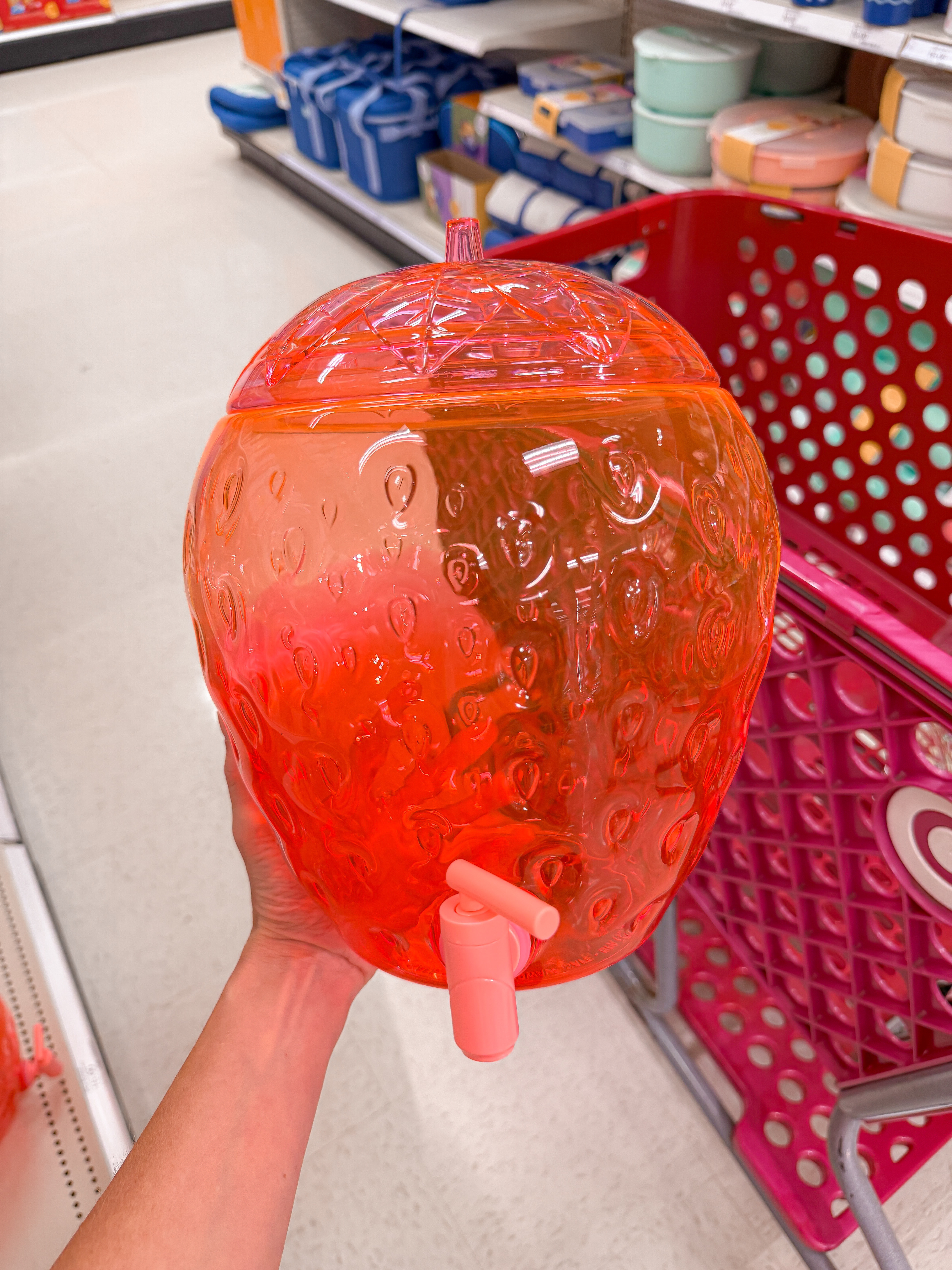 Strawberry beverage dispenser at Targett

#LTKSwim #LTKHome #LTKSeasonal