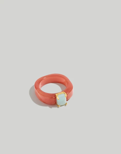 Amazonite Resin Ring | Madewell