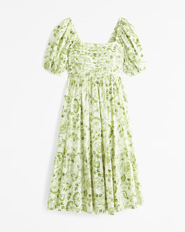 Women's The A&F Emerson Midi Dress | Women's Clearance | Abercrombie.com | Abercrombie & Fitch (US)