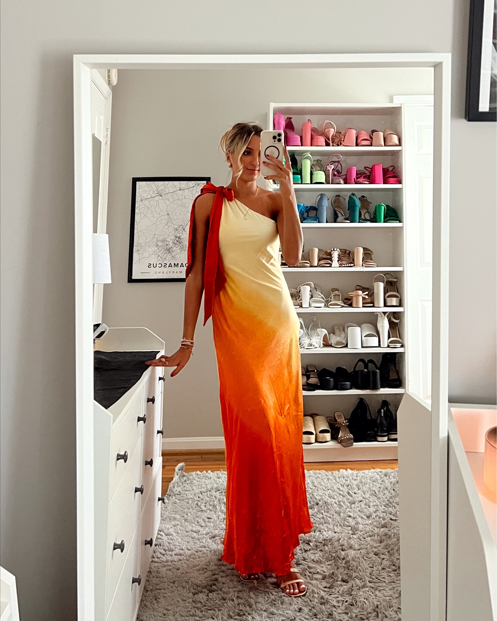 Fall wedding guest dress from petal and pup 