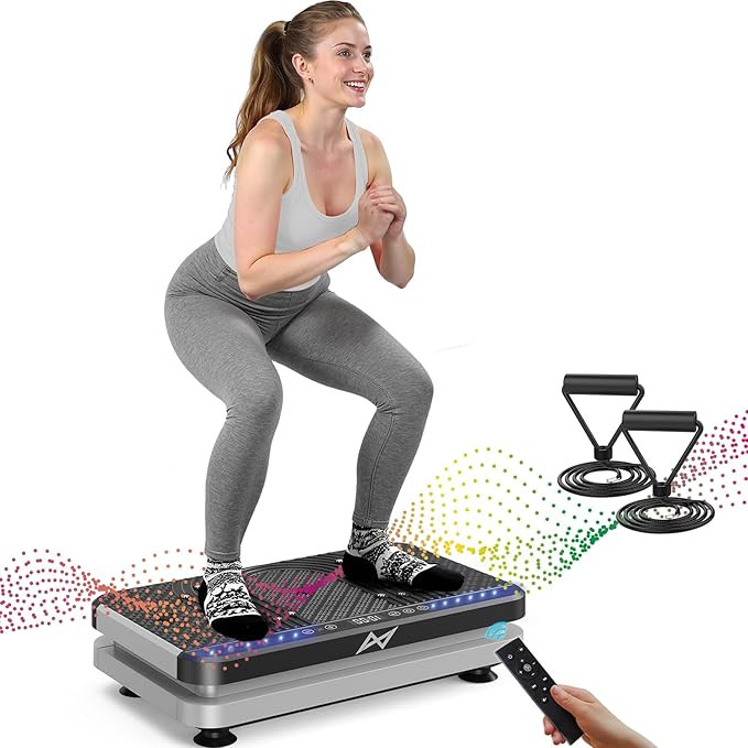 AXV Vibration Plate Fitness Platform Exercise Machine Vibrating Shaking Full Body Shaker Workout ... | Amazon (US)
