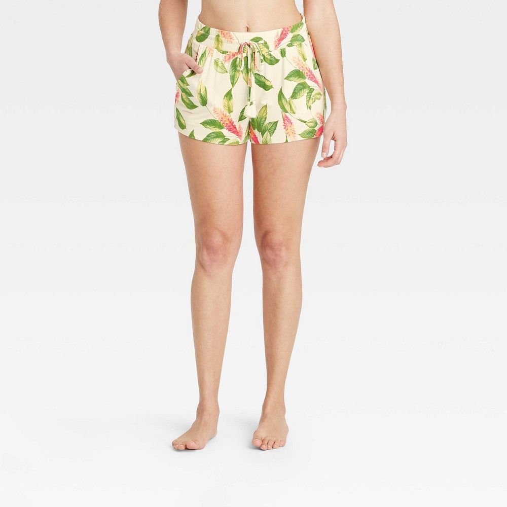 Women's Floral Print Beautifully Soft Pajama Shorts - Stars Above™ | Target