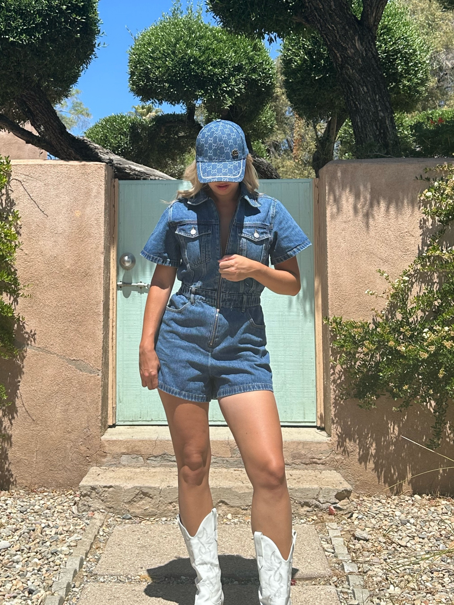 Obsessed with this denim romper 🫶🏻

#LTKstyletip #LTKtravel #LTKSeasonal
