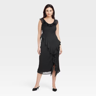 Women's Ruffle Slip Dress - A New Day™ | Target