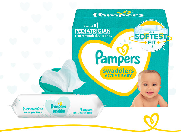Pampers Choose Your Count, Sensitive Water Based Baby Diaper Wipes, Hypoallergenic and Unscented, (P | Amazon (US)